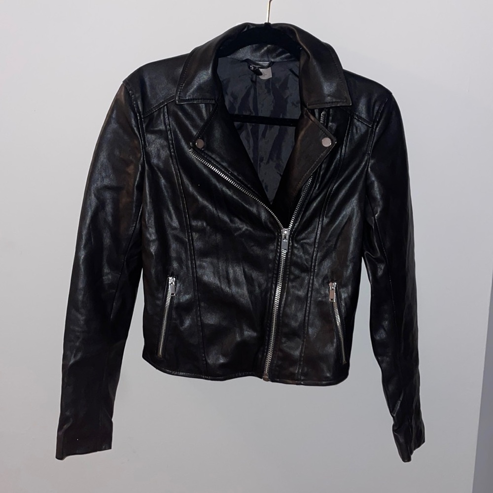 Size 2 leather H&M leather jacket